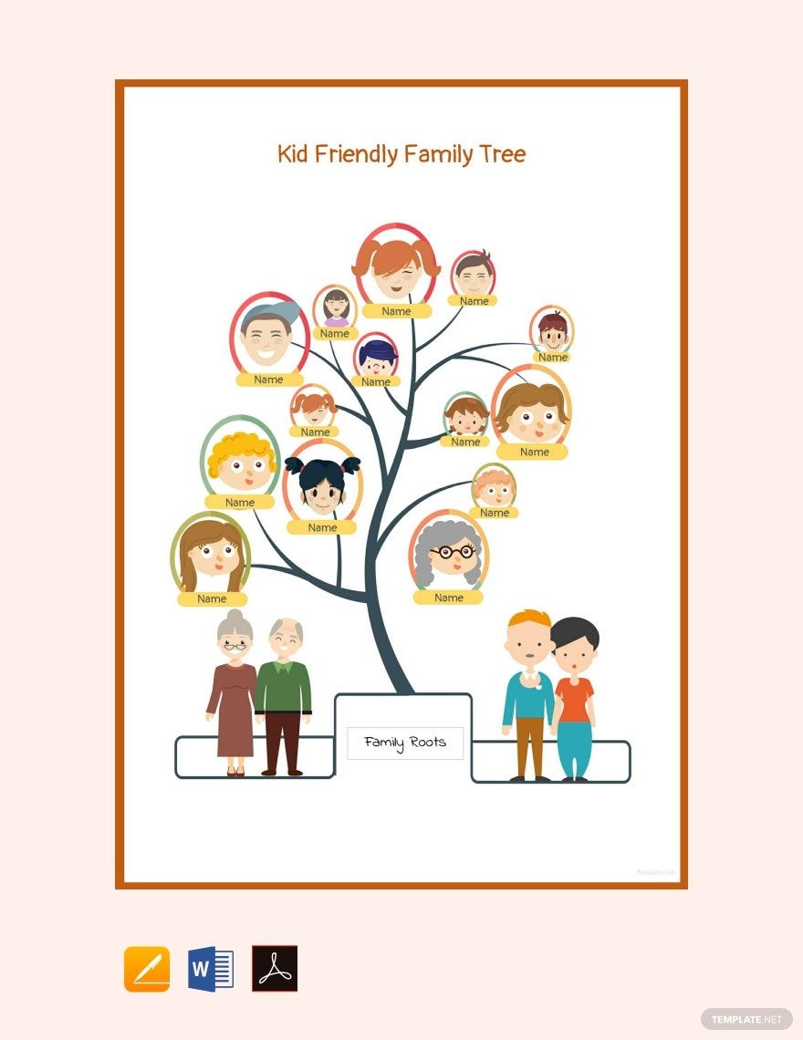 Kid Friendly Family Tree Template