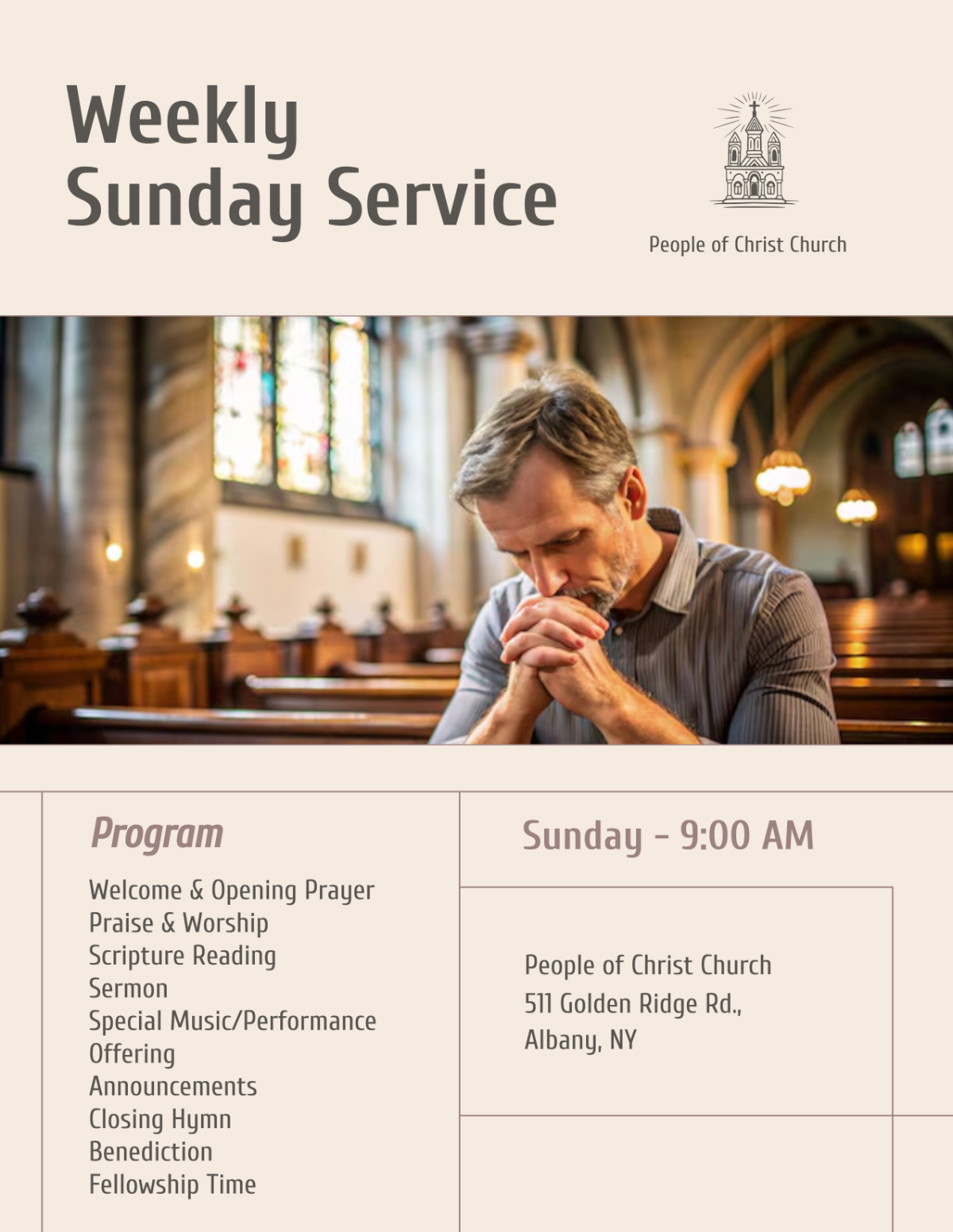 Church Program Template - Edit Online & Download