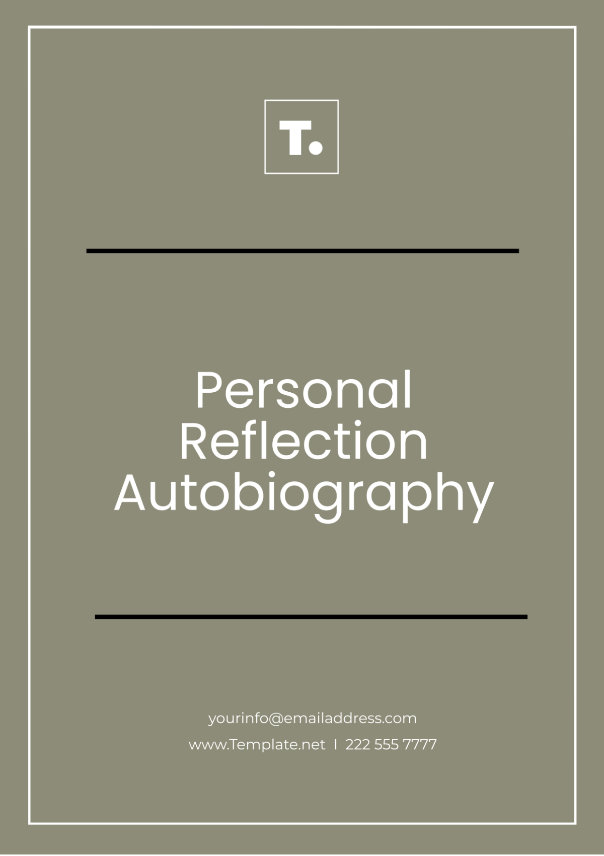 Personal Reflection Autobiography Template - Edit Online & Download