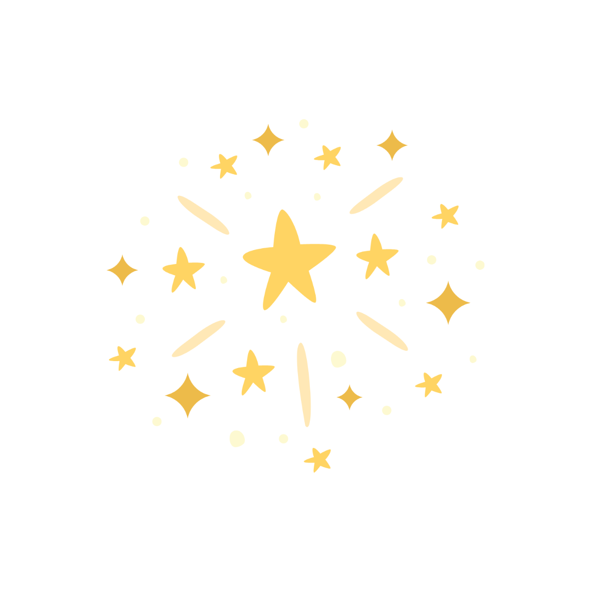 Free Glitter Star Clipart Template