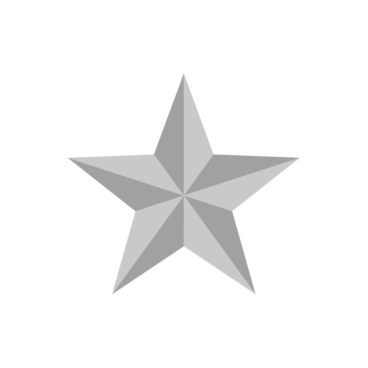 Free Silver Star Clipart Template