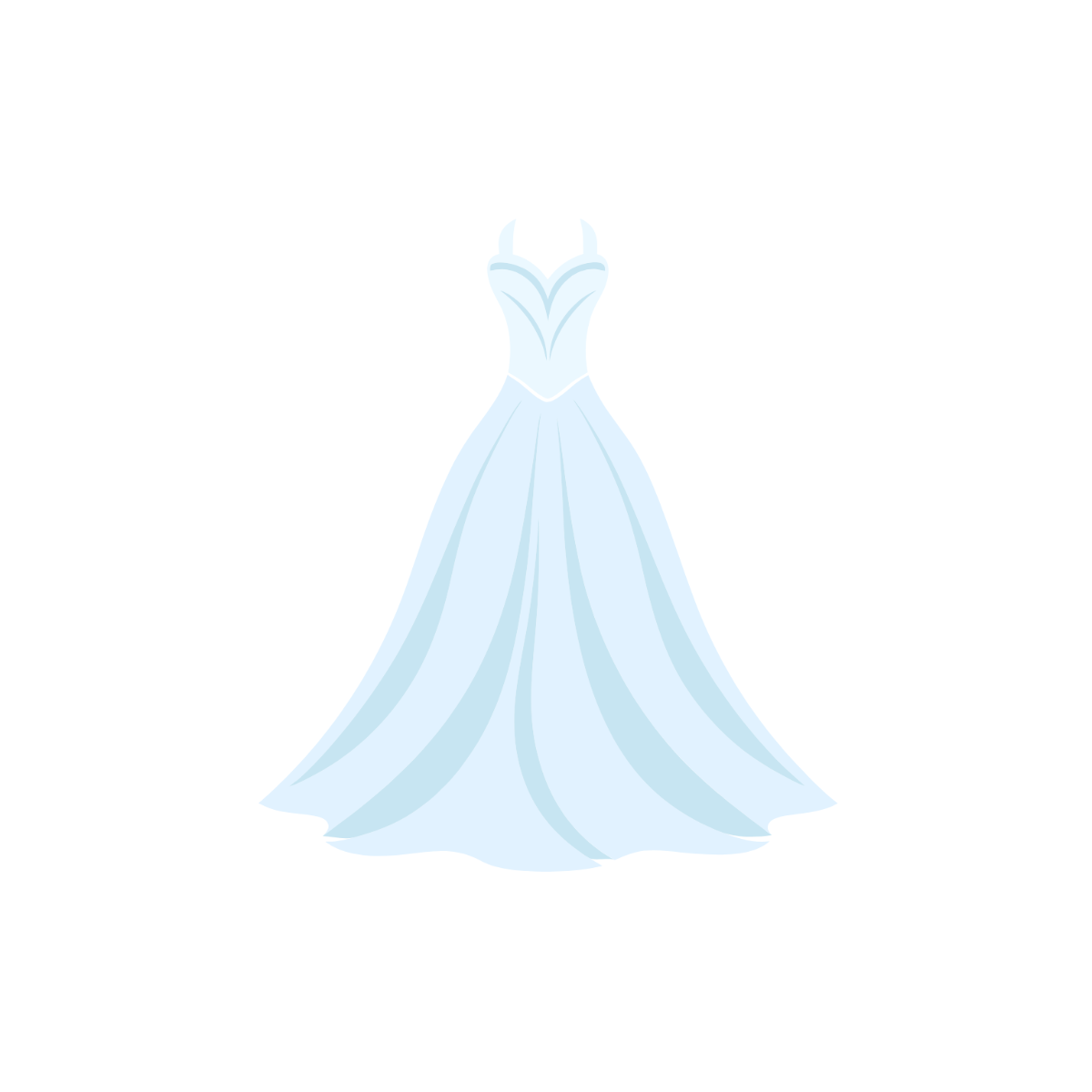 Free Wedding Dress Clipart Template