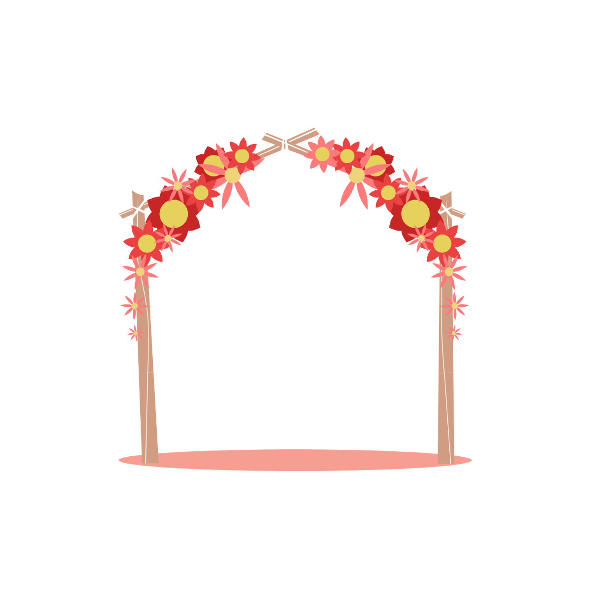 Free Wedding Arch Clipart Template