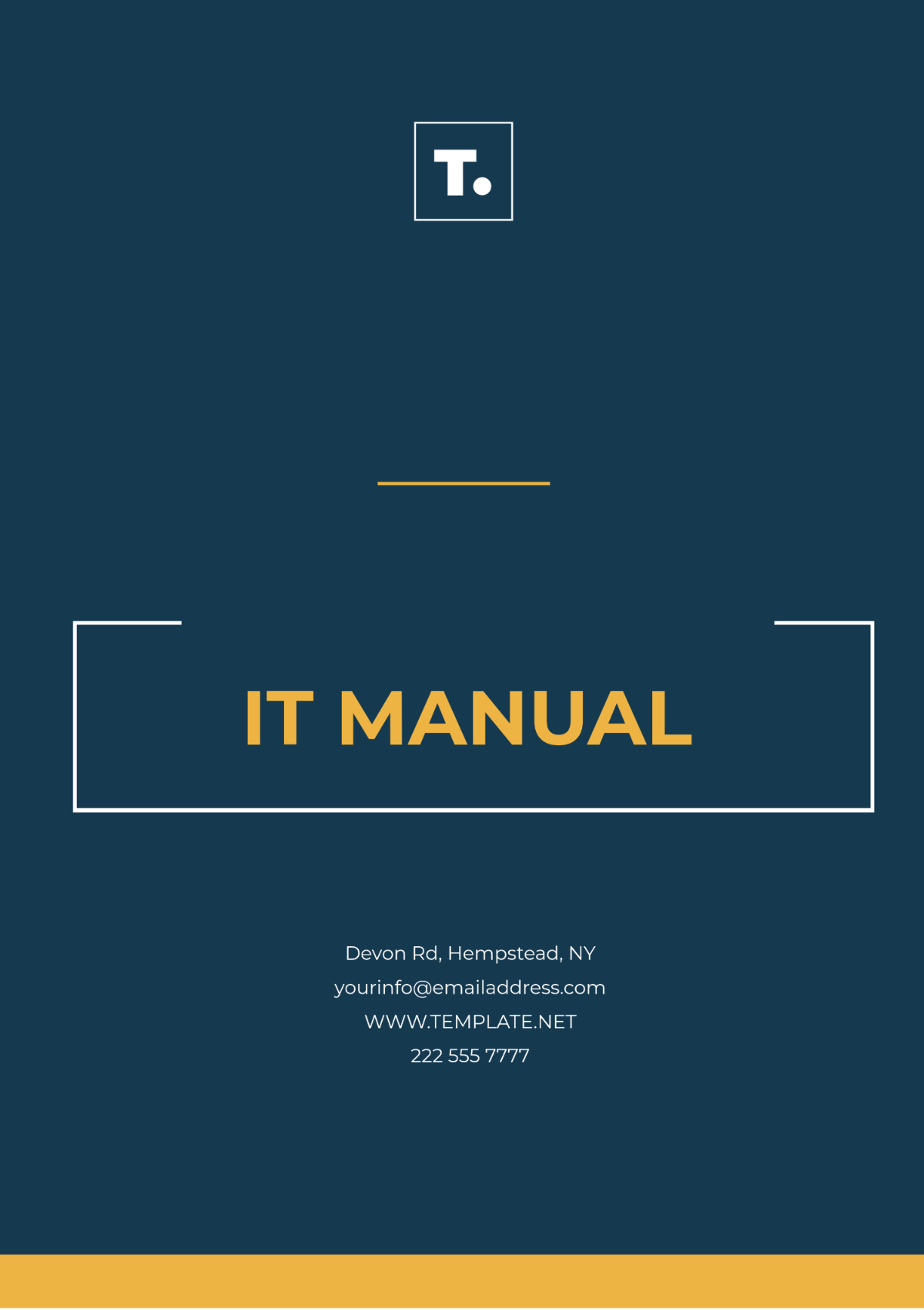 IT Manual Template - Edit Online & Download