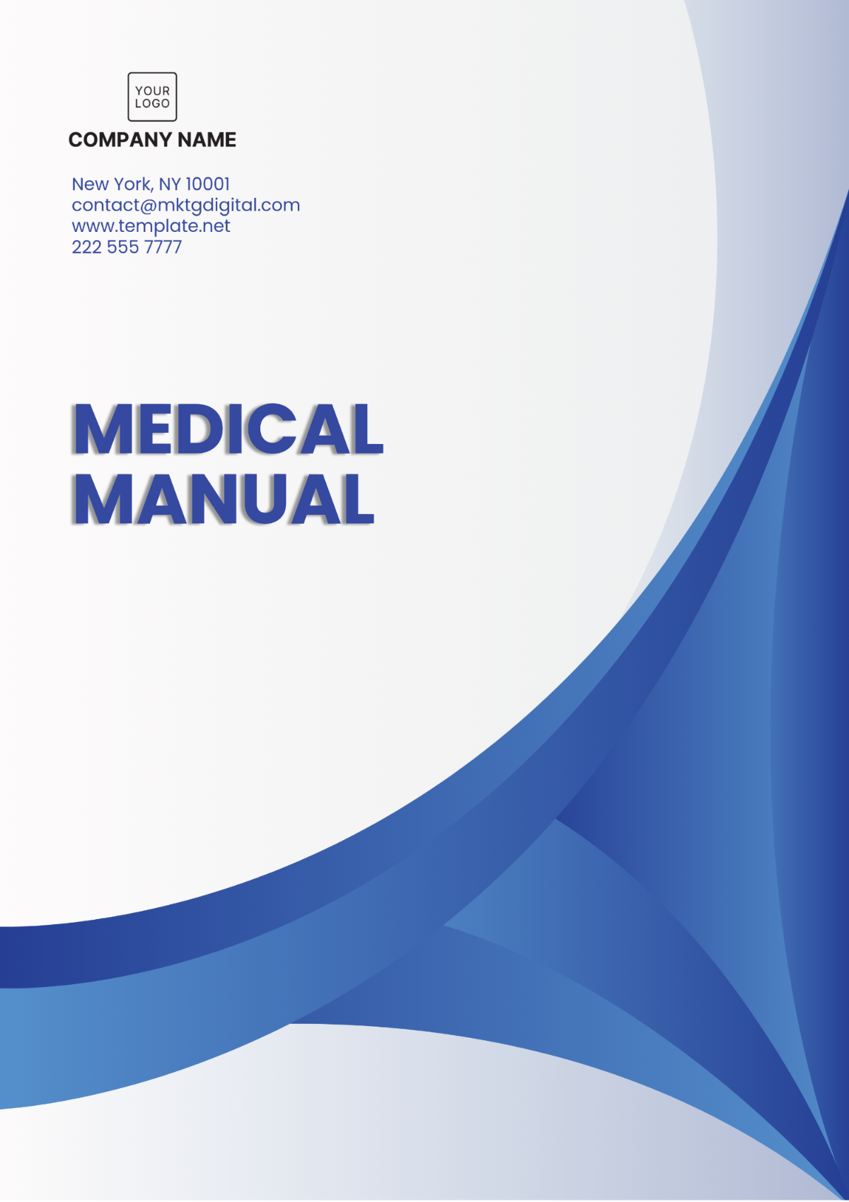 Free Medical Manual Template to Edit Online