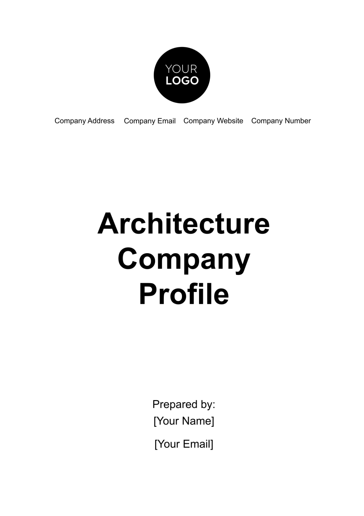 Free Architecture Company Profile Template to Edit Online