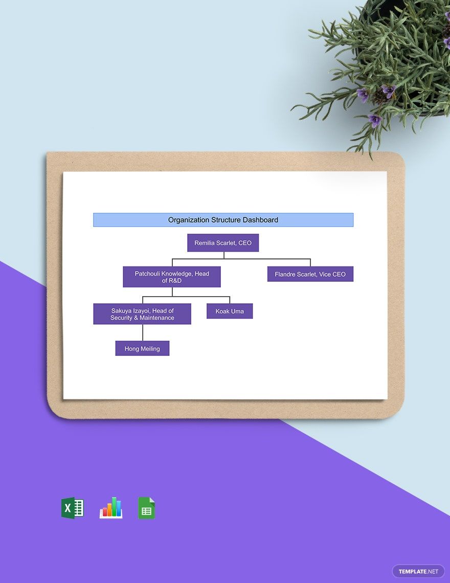 Organization Structure Dashboard Template