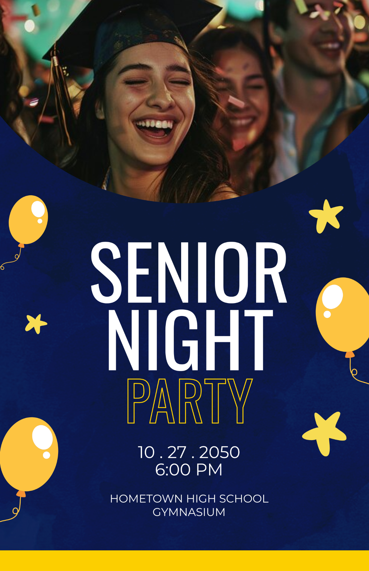 Free Senior Night Poster Template