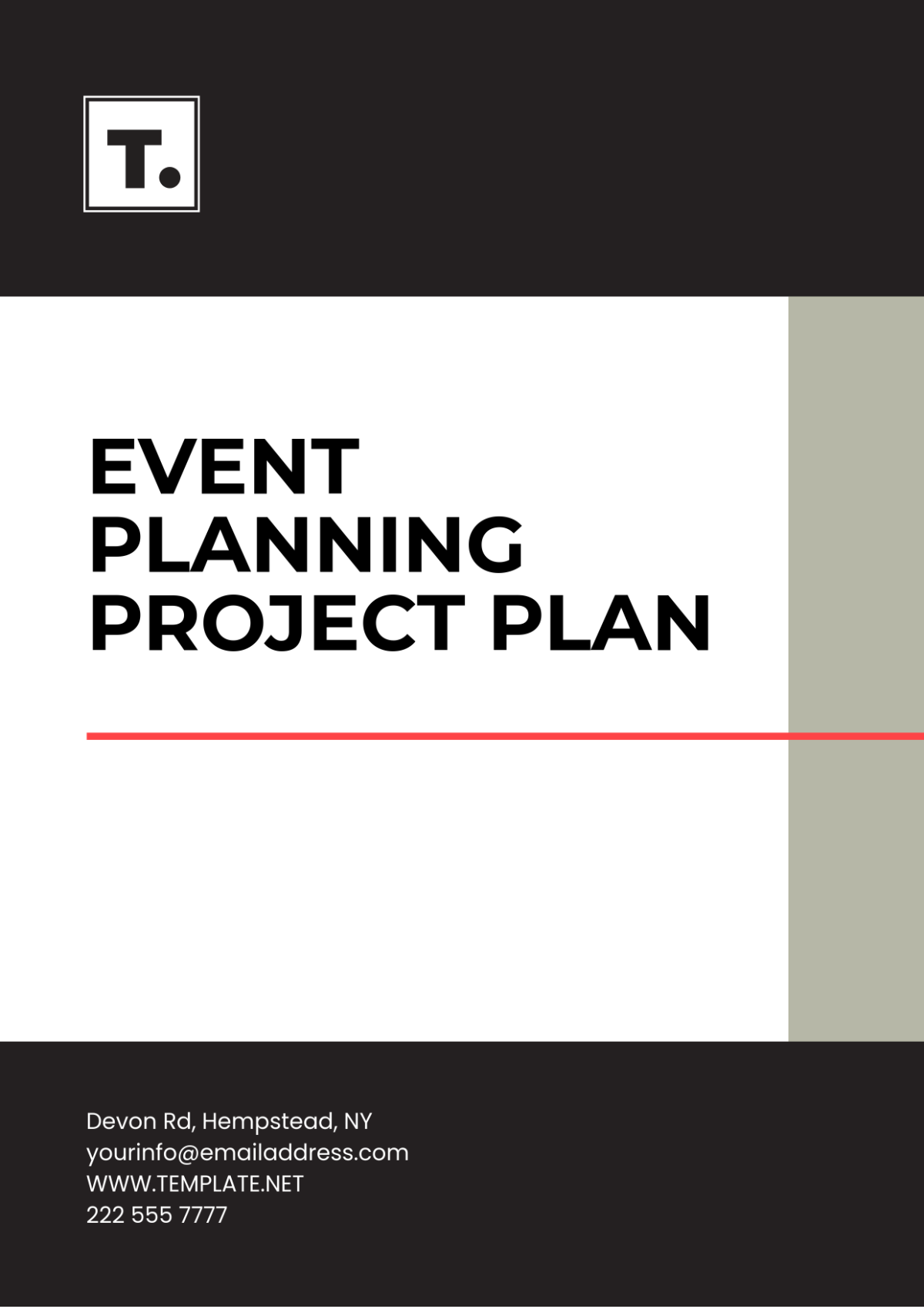 Event Planning Project Plan Template