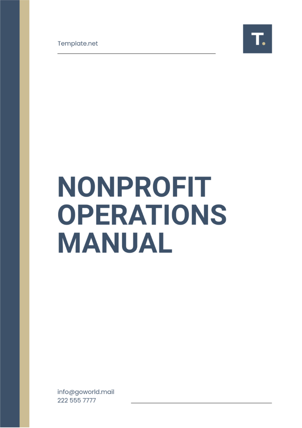 Nonprofit Operations Manual Template - Edit Online & Download