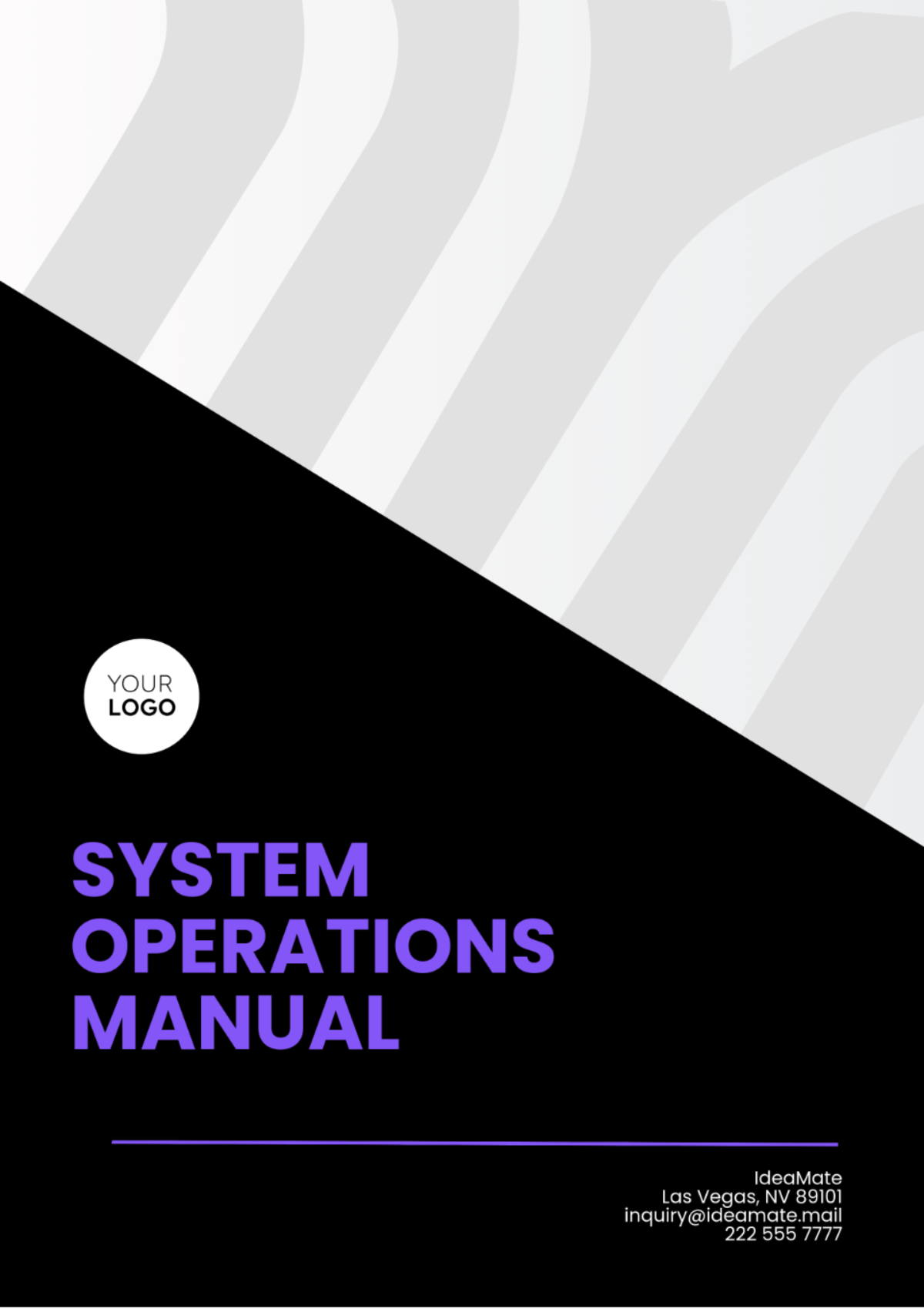 System Operations Manual Template - Edit Online & Download