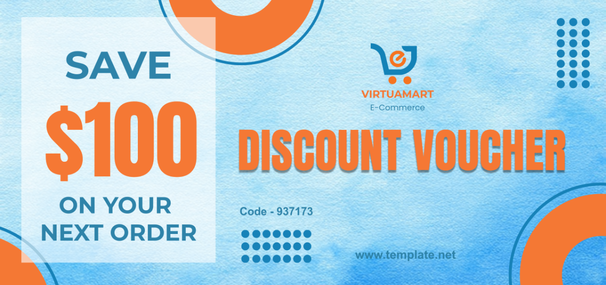 E-Commerce Discount Voucher Template - Edit Online & Download