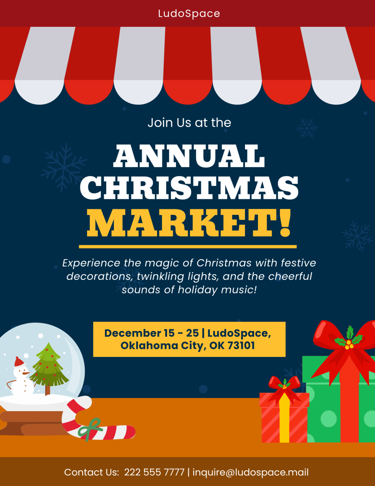 Free Christmas Market Flyer Template