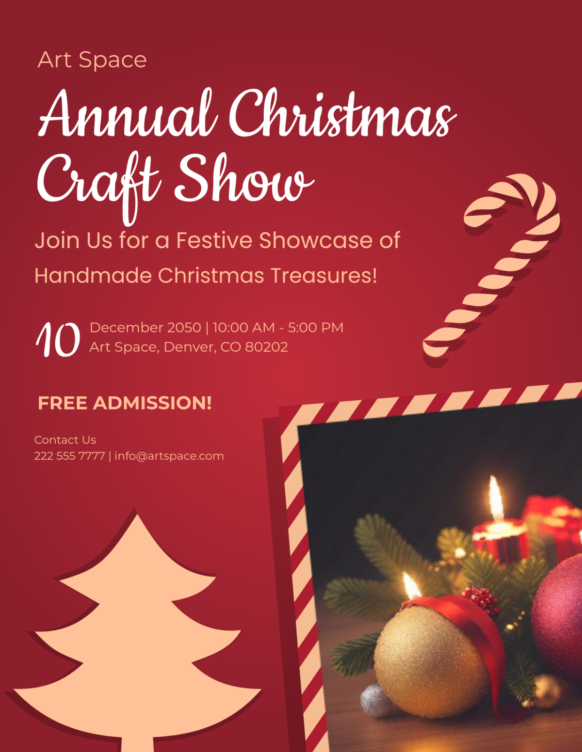 Free Christmas Craft Show Flyer Template