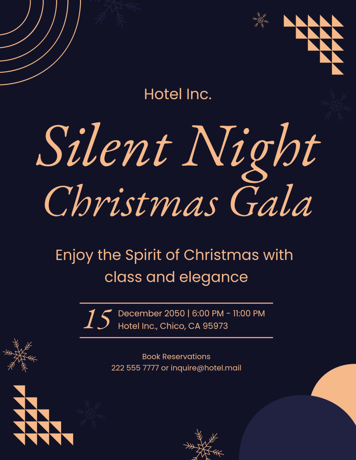 Free Christmas Gala Flyer Template