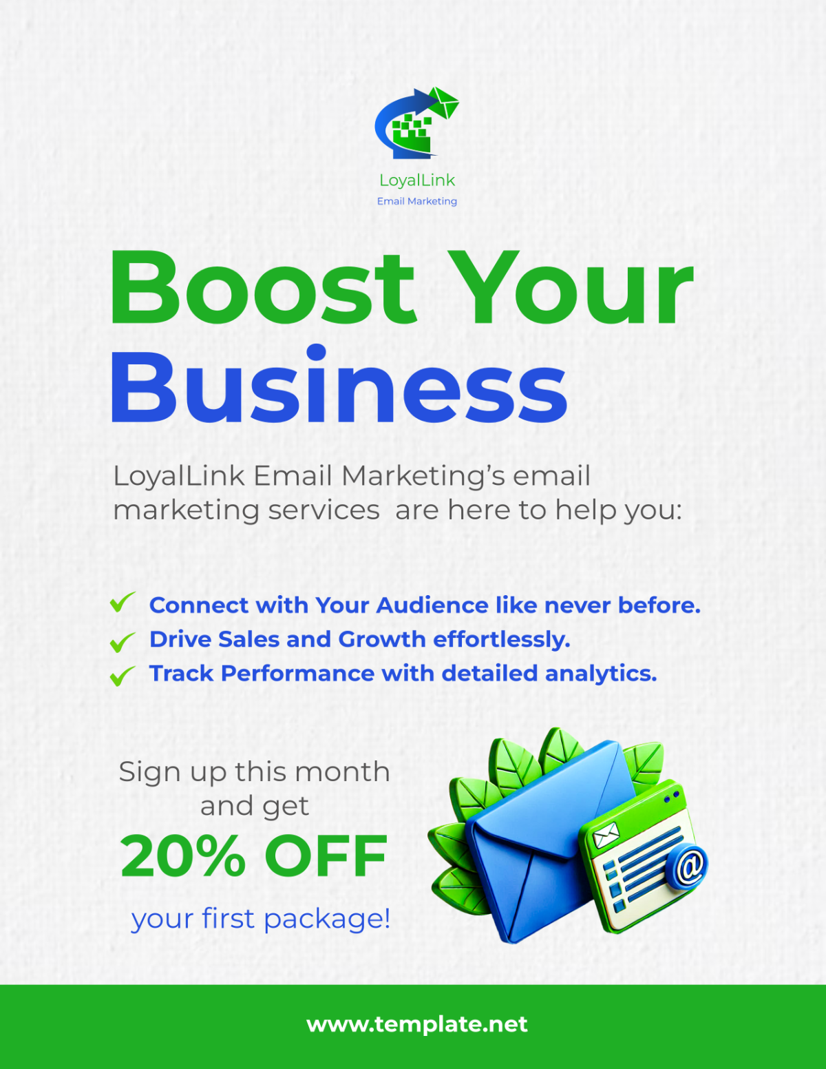 Free Email Marketing Promotional Flyer Template