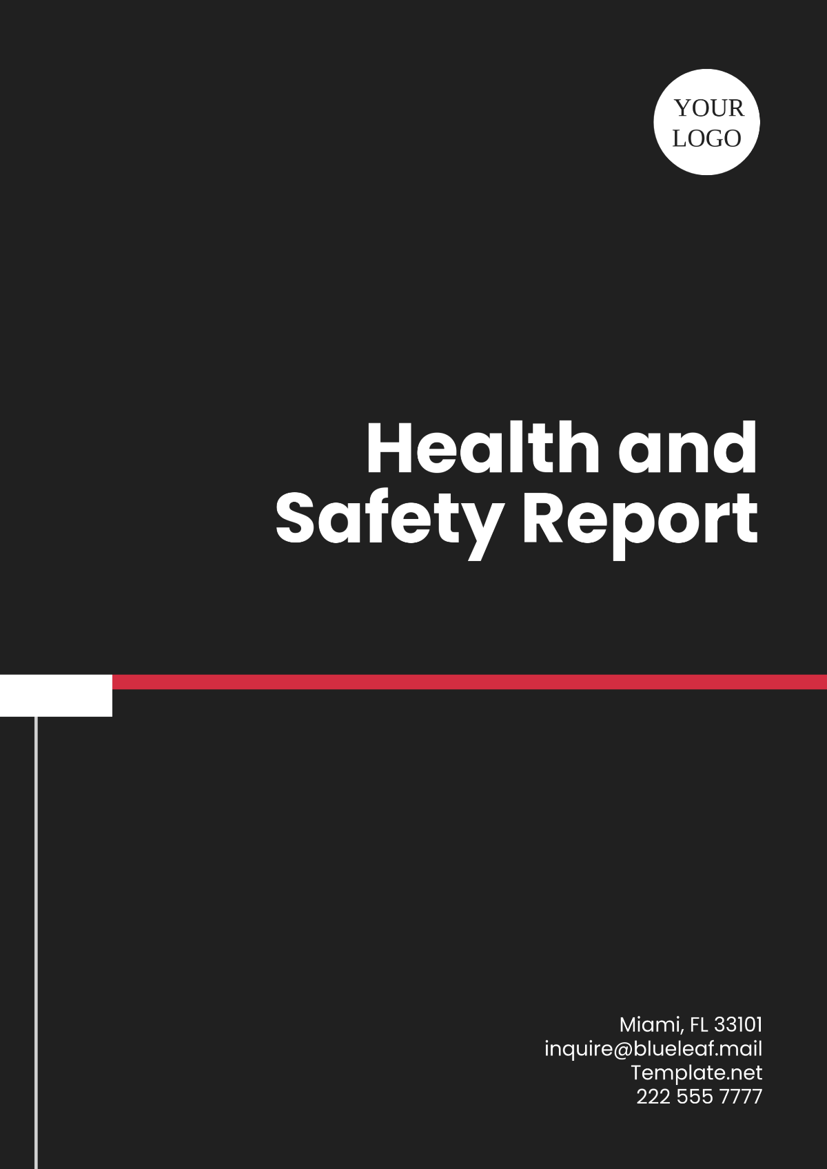 Free Healthy and Safety Report Template