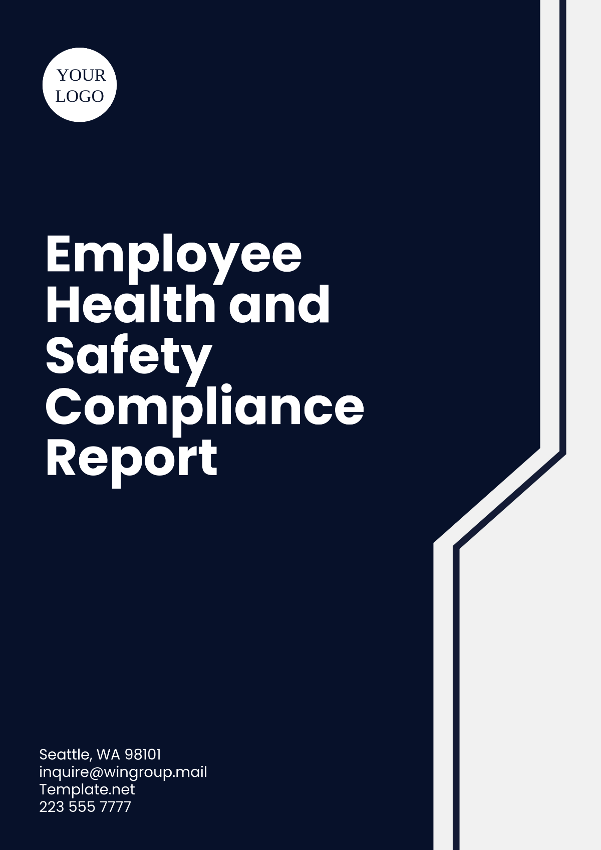 Free Employee Health and Safety Compliance Report Template