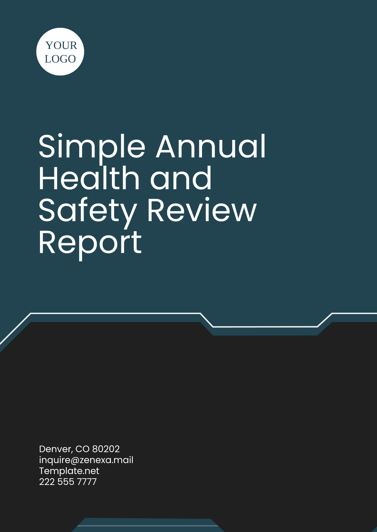 Free Simple Annual Health and Safety Review Report Template