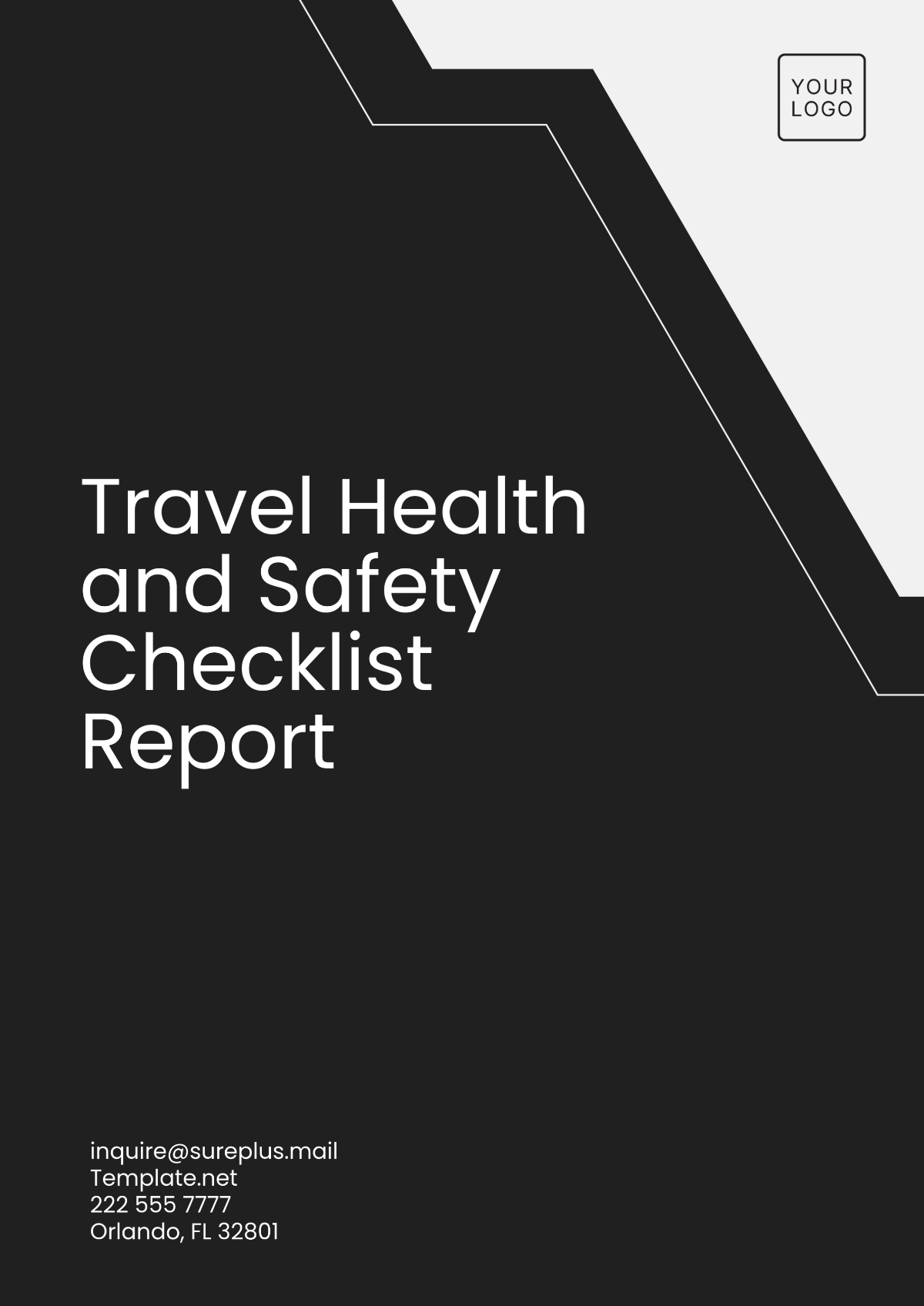 Free Travel Health and Safety Checklist Report Template