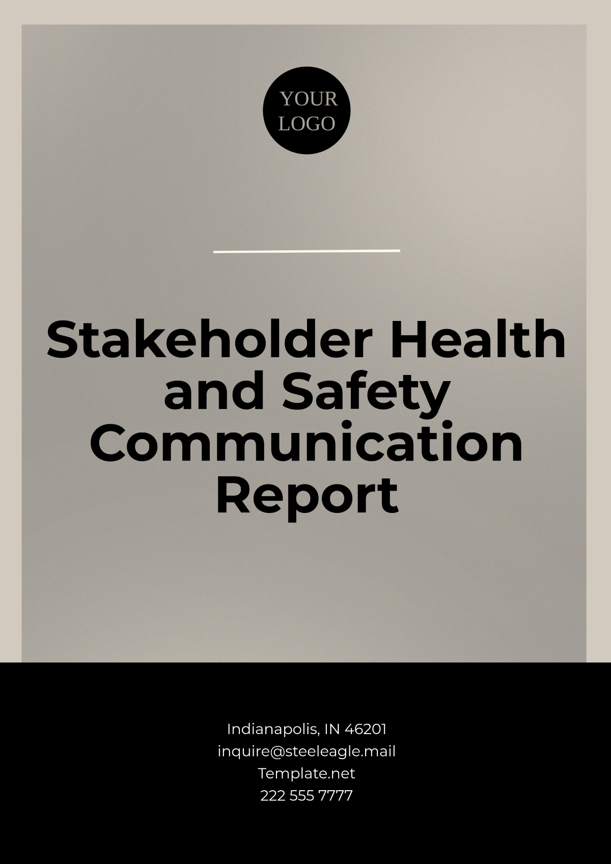 Free Stakeholder Health and Safety Communication Report Template