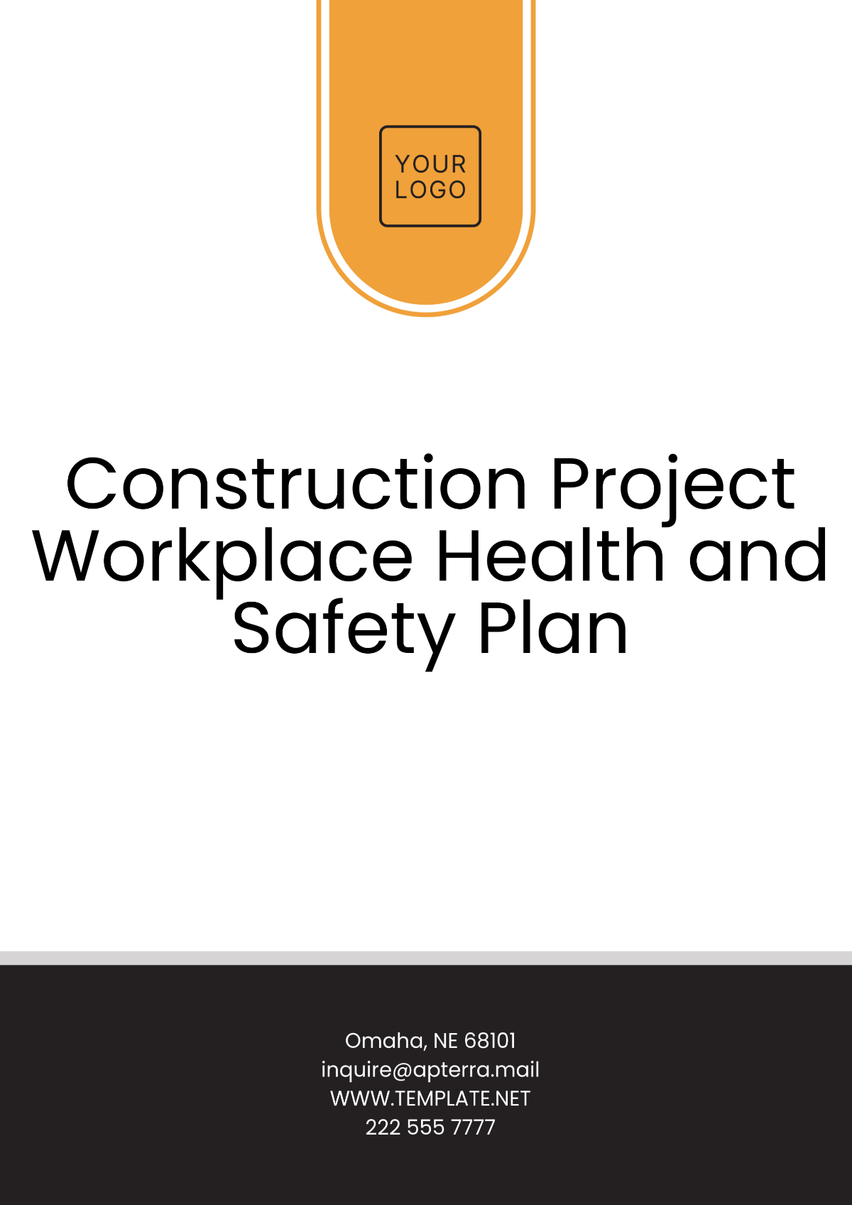 Free Construction Project Workplace Health and Safety Plan Template