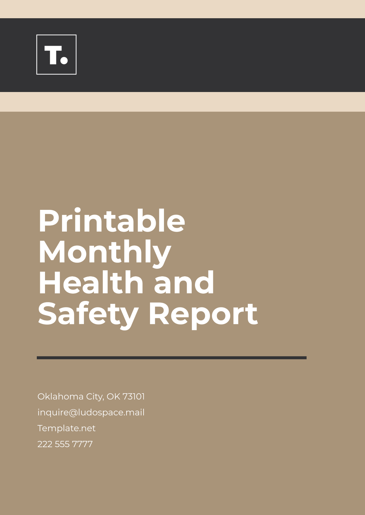 Free Printable Monthly Health and Safety Report Template