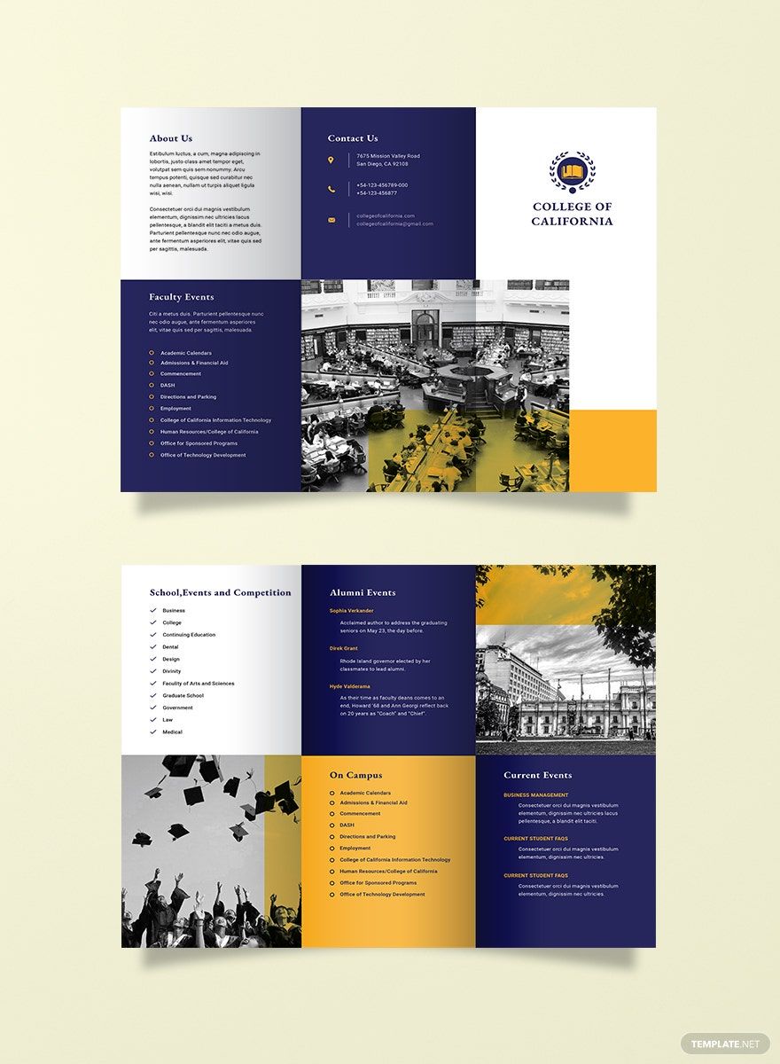 College Event Brochure Template