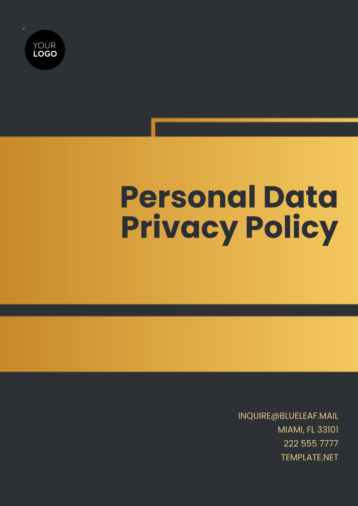 Free Personal Data Privacy Policy Template