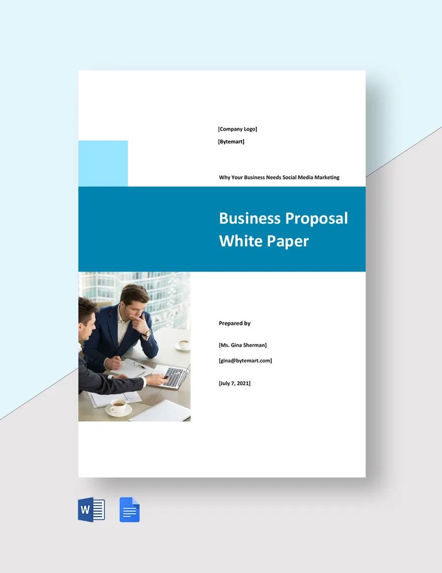 Business Proposal White Paper Template