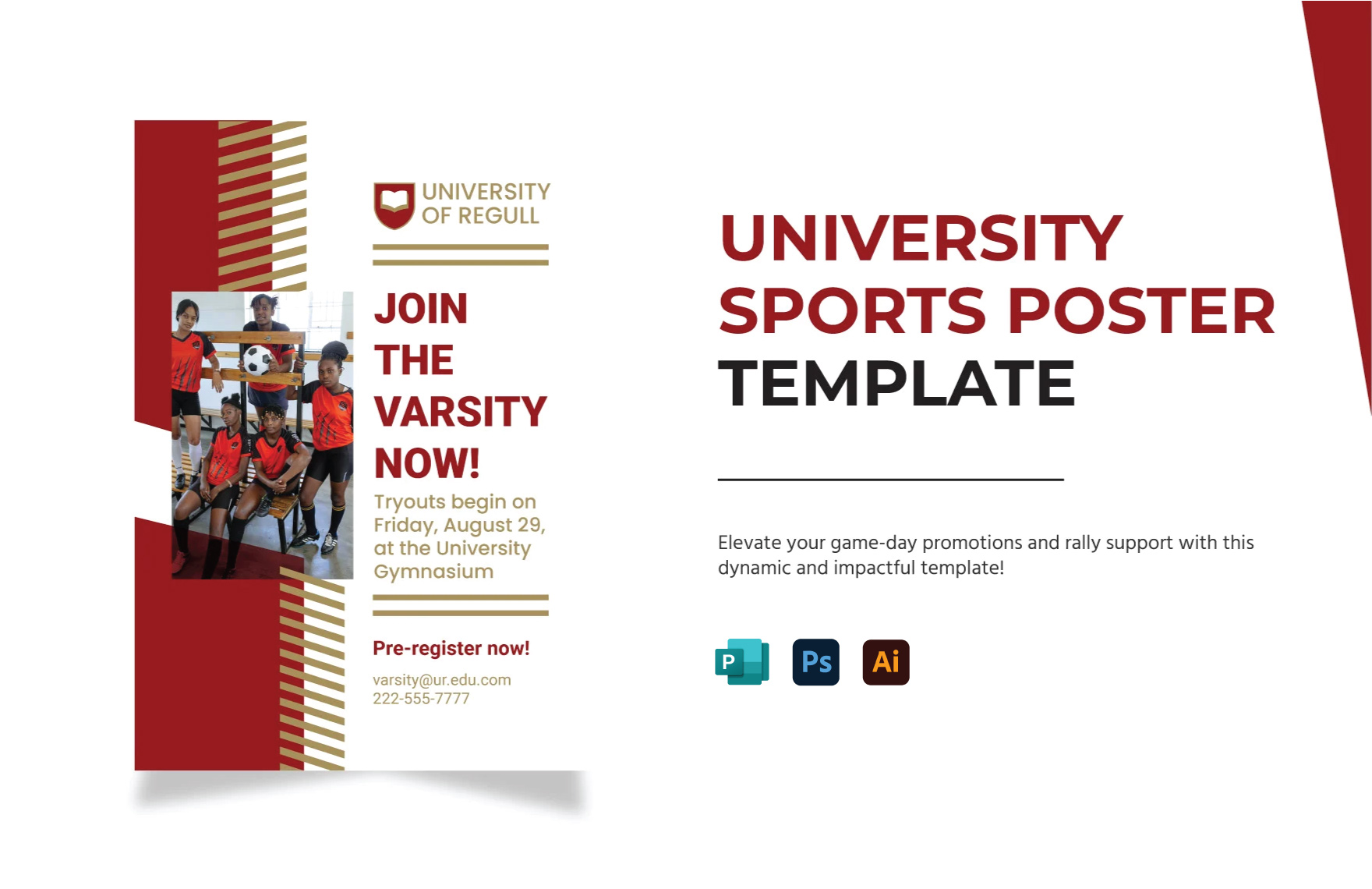 University Sports Poster Template