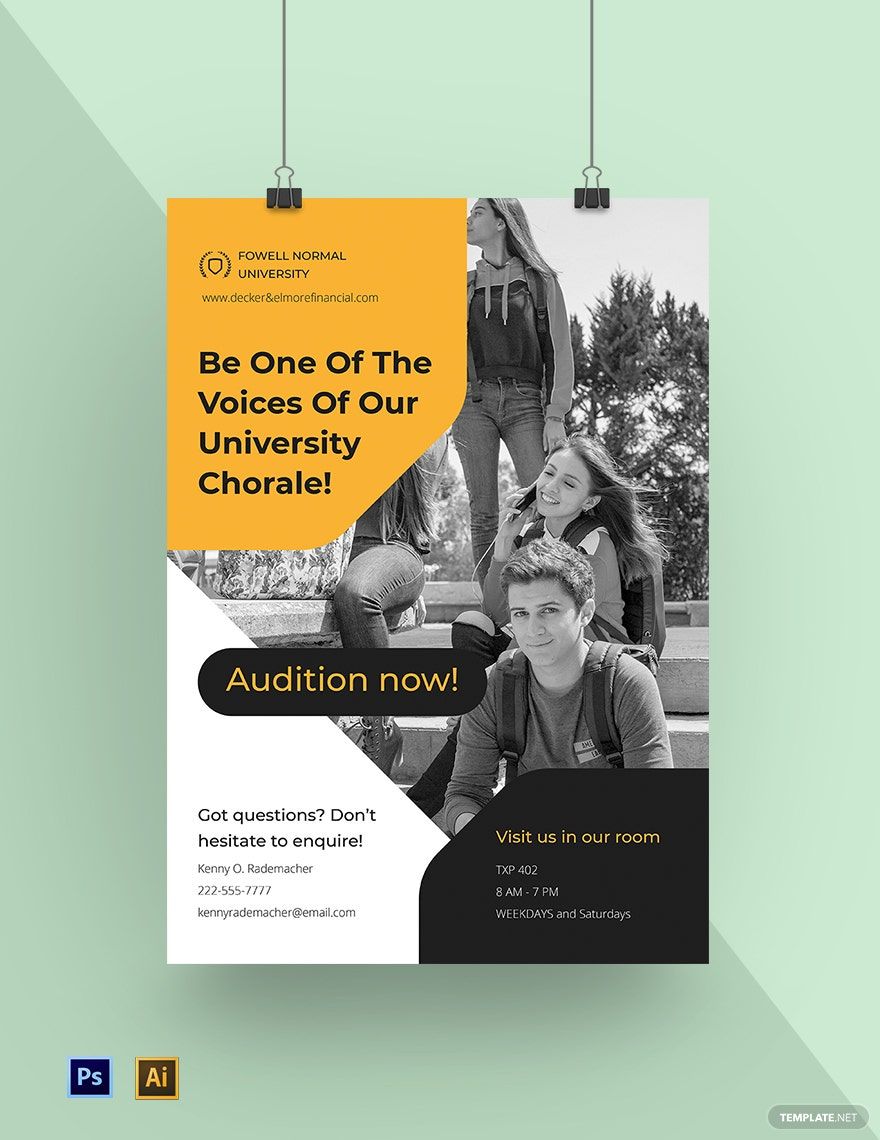 University Campus Poster Template