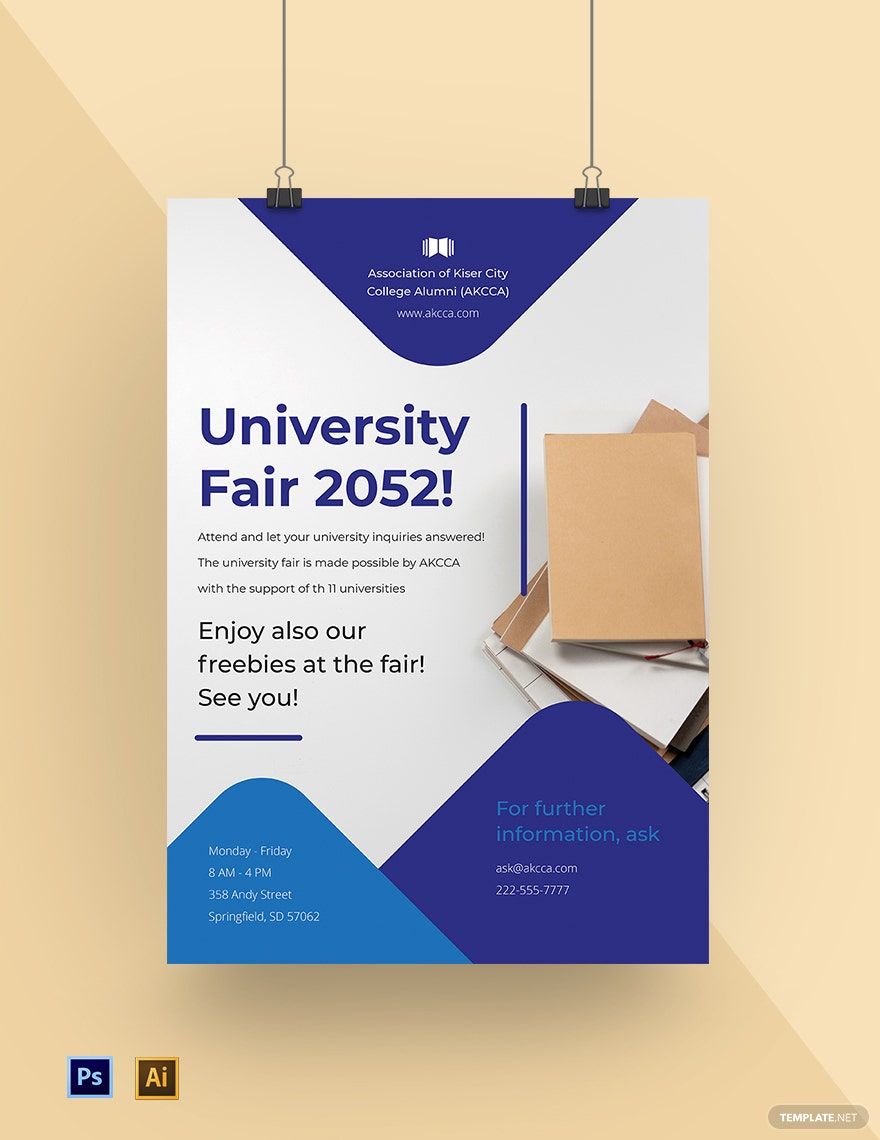 University Fair Poster Template