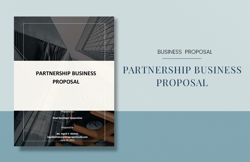 Partnership Business Proposal Template