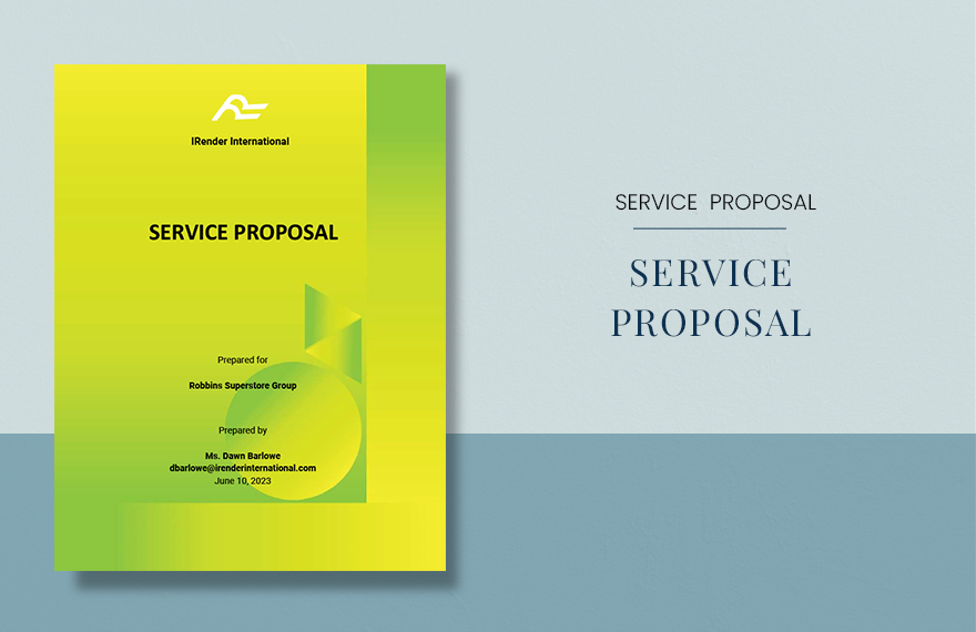 Product or Service Business Proposal Template