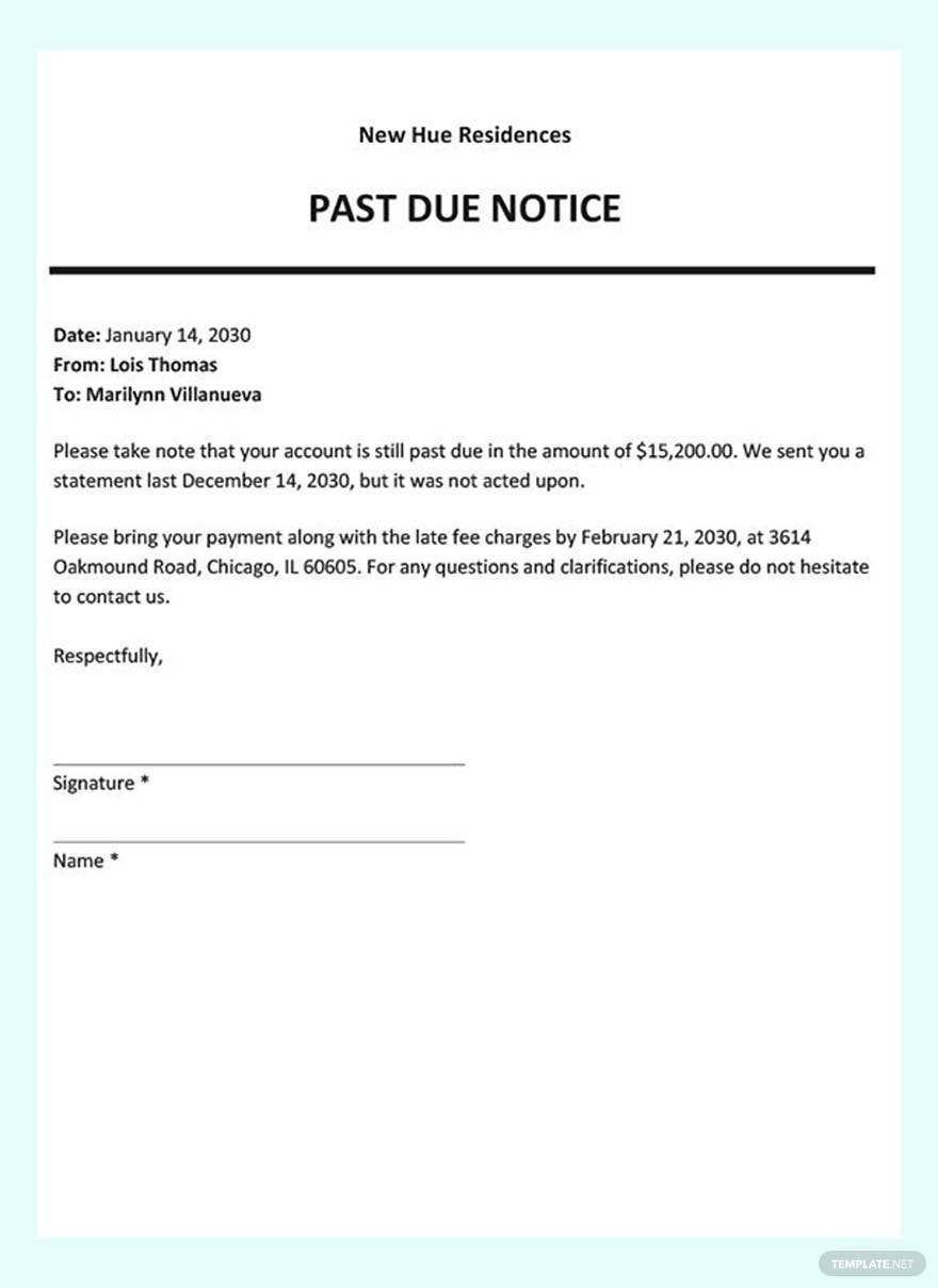 23 Printable Past Due Reminder Letter Forms And Templ - vrogue.co