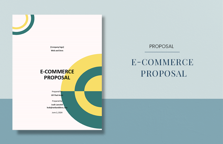 E-commerce Proposal Template in Pages, Word, Google Docs - Download | Template.net