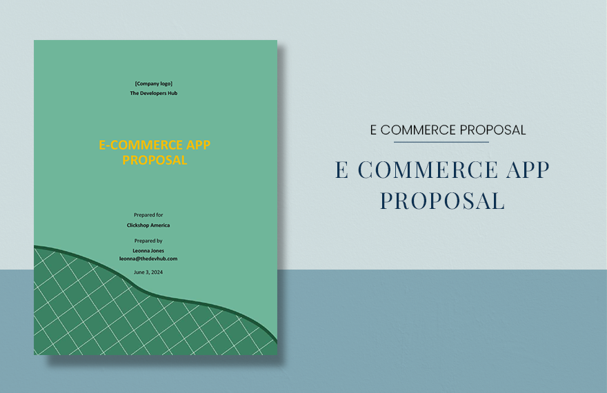 E-commerce App Proposal Template in Word, PDF, Google Docs, Pages - Download | Template.net