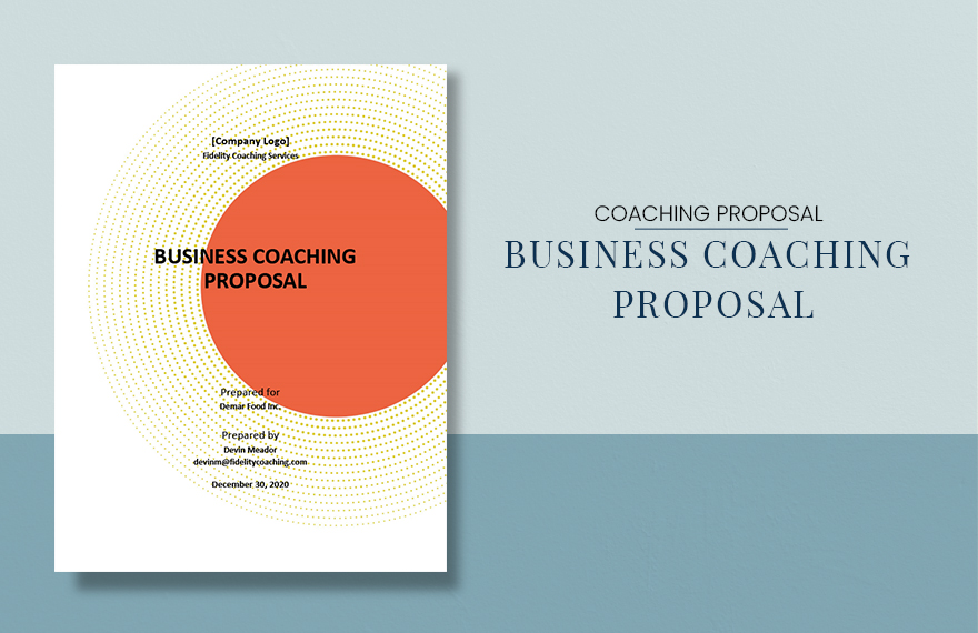 Business Coaching Proposal Template