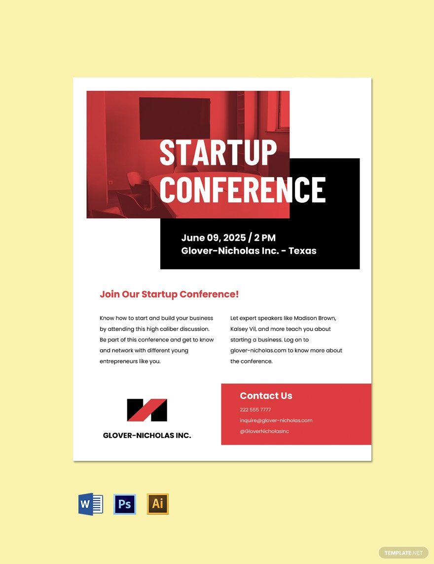 Startup Conference Flyer Template