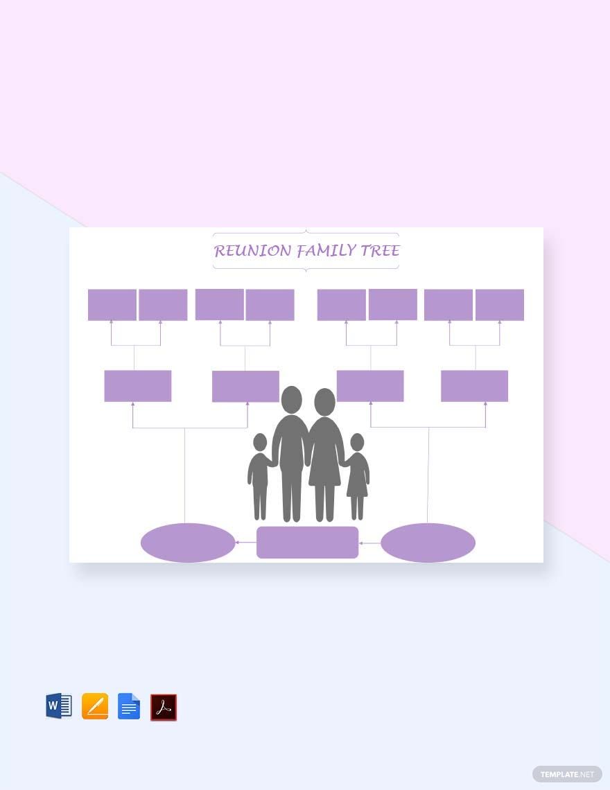 Reunion Family Tree Template