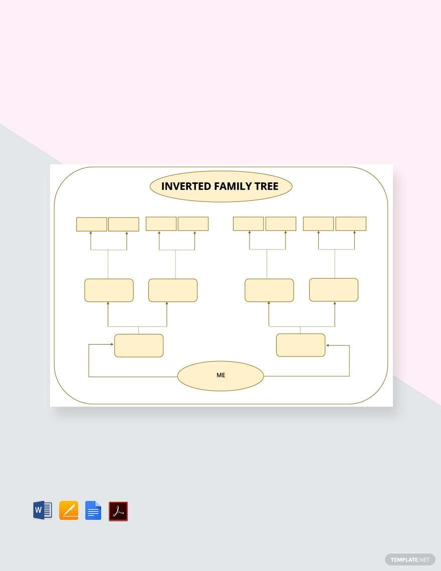 Inversed Family Tree Template