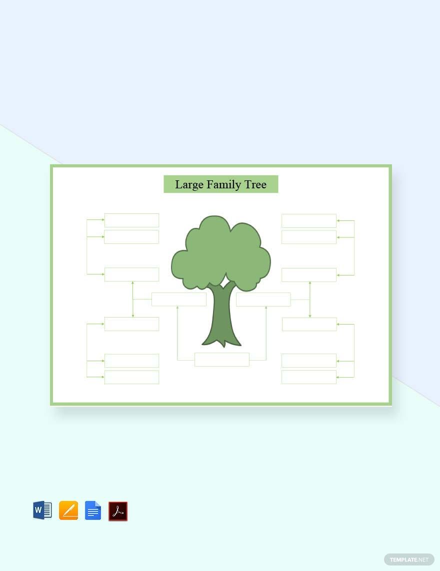 Sample Large Family Tree Template