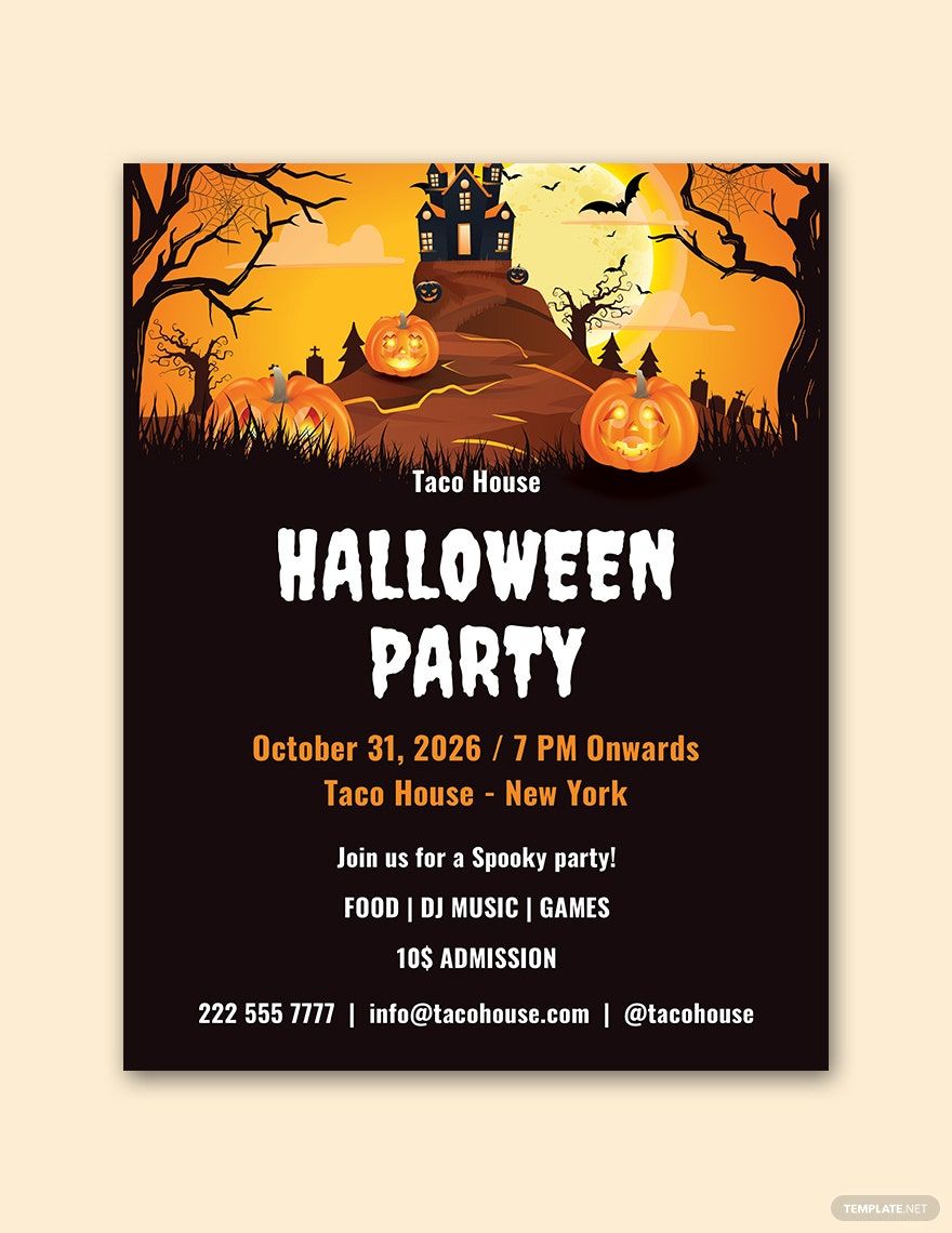 Halloween Event Party Flyer Template