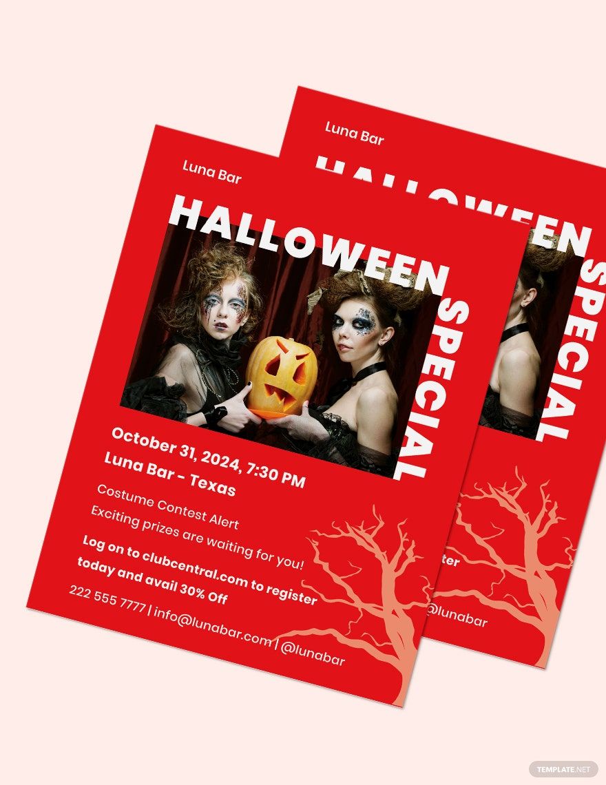 Halloween Costume Contest Flyer Template