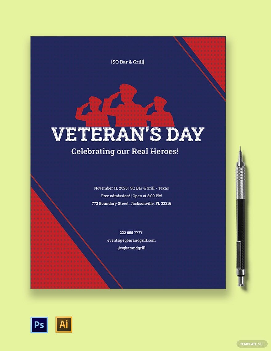 Veterans Day Flyer Template