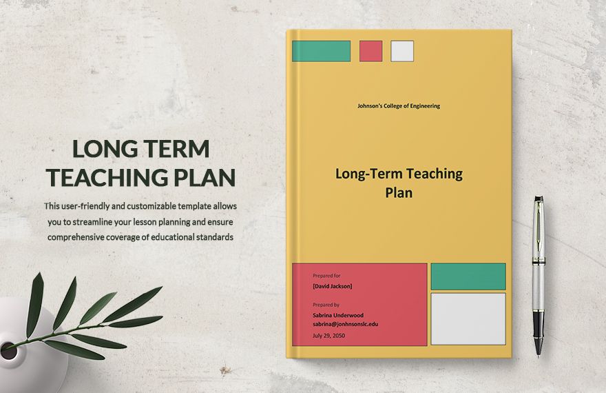 Long Term Teaching Plan Template in PDF, Word, Pages, Google Docs - Download | Template.net