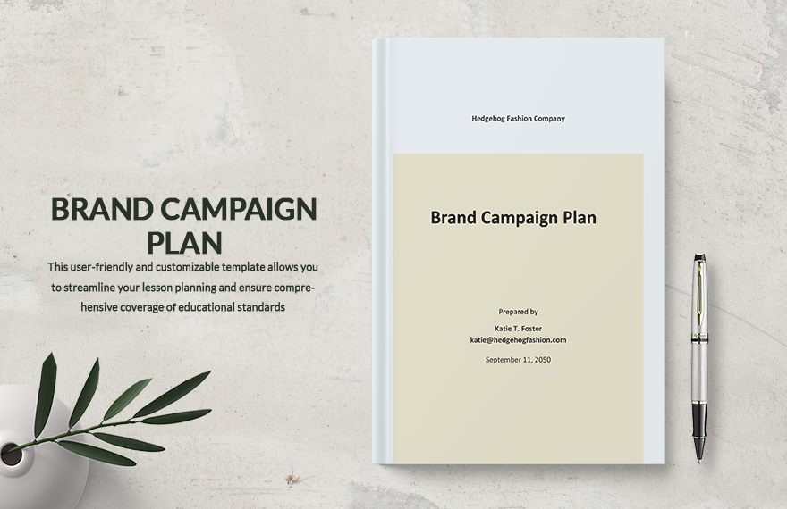 Brand Campaign Plan Template in Word, Google Docs, Pages - Download | Template.net