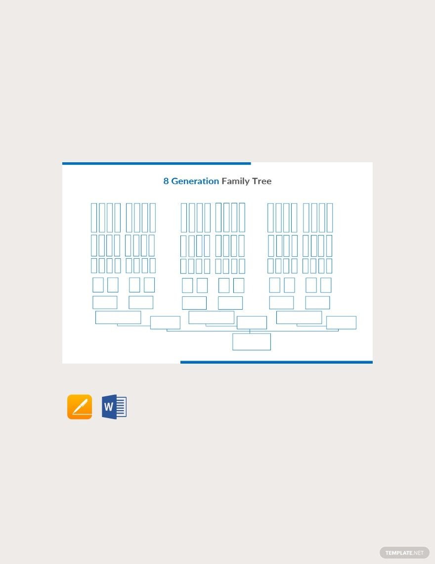 8 Generation Family Tree Template