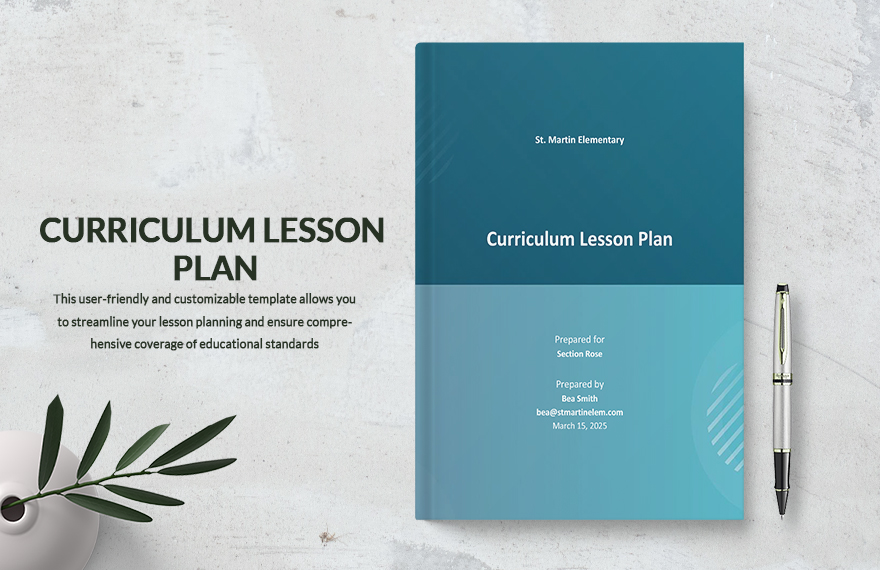 Sample Curriculum Lesson Plan Template